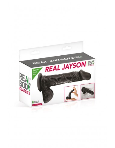 Gode réaliste 21 cm - Real Jayson Noir