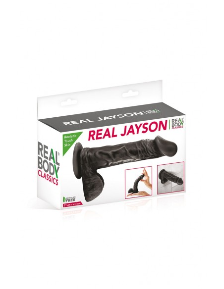 Consolador Realista 21 cm - Real Jayson Negro