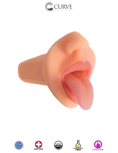 Courtney vibrierender Mundmasturbator