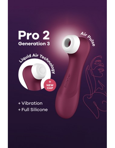 Stimulateur Pro 2 Generation 3 bordeaux