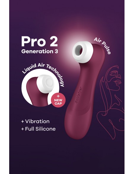 Stimulateur Pro 2 Generation 3 bordeaux