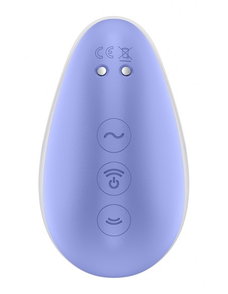 Stimulateur Pixie Dust air pulsé et vibrations - rose et violet