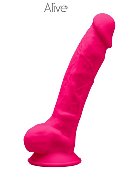Consolador de doble densidad Adam S - rosa