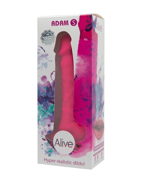 Consolador de doble densidad Adam S - rosa