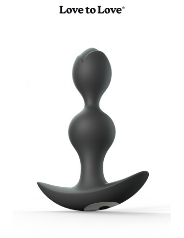 Twinny Bud vibrierender Analplug schwarz