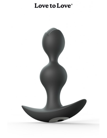 Twinny Bud vibrierender Analplug schwarz