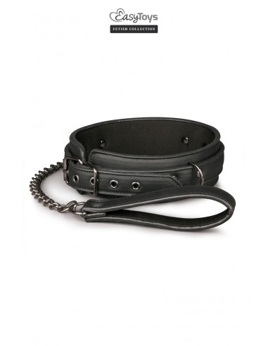 Collier fétichiste et laisse -...