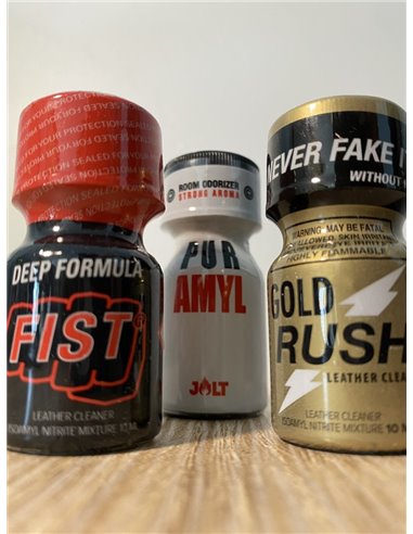 Poppers : Pack hard - 3 Poppers (10ml)