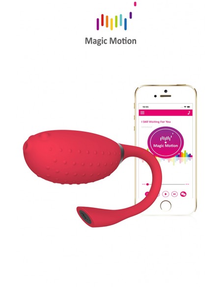 Huevo vibrador conectado Magic Fugu rojo - Magic Motion