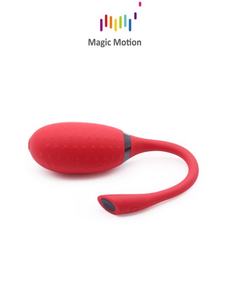 Huevo vibrador conectado Magic Fugu rojo - Magic Motion