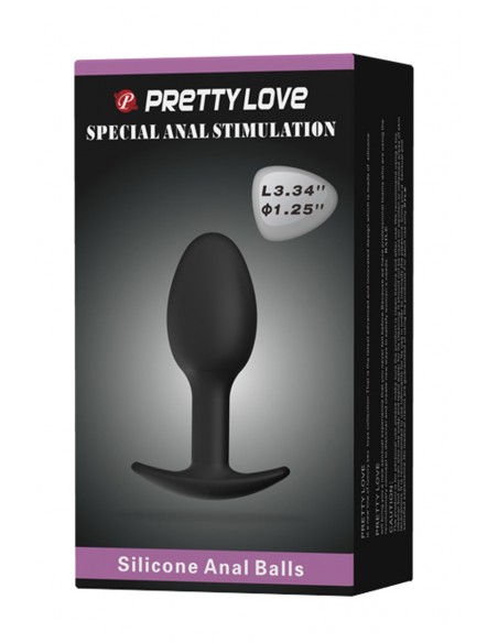 Plug anal 8,4 cm avec bille intégrée