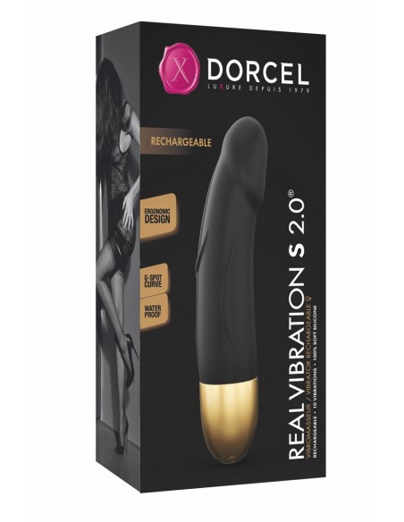 Vibrador recargable Real Vibration gold S 2.0 - Dorcel
