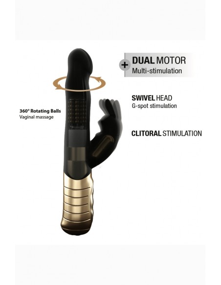 Vibrador recargable Baby Rabbit negro 2.0 - Dorcel