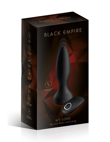 Fernbedienungs-Analplug hin und her – Black Empire