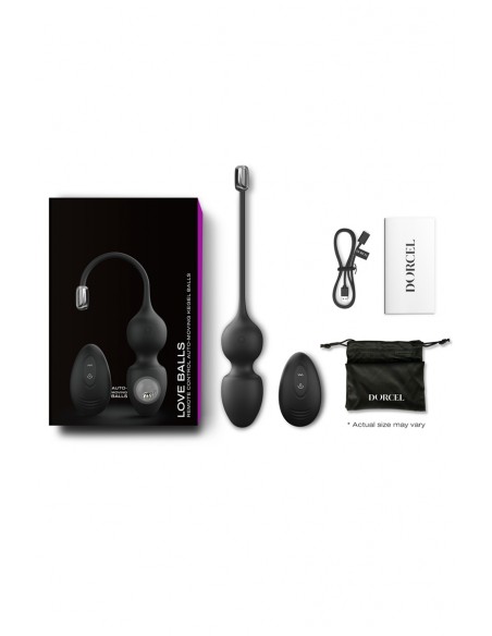 Bolas de amor teledirigidas negras - Dorcel