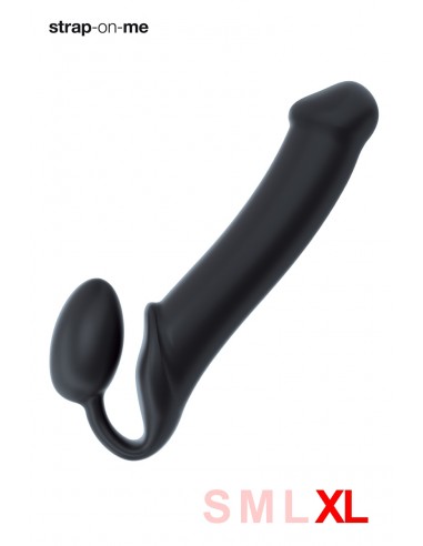 XL schwarzer Umschnalldildo