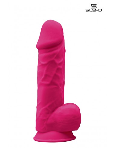 Dildo doble densidad rosa 21,5 cm - Modelo 4