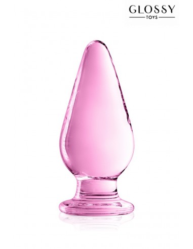 Plug anal de cristal Glossy Toys n° 26 Rosa