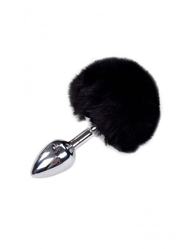 Schwarzer Fluffy S Metallstecker - Alive