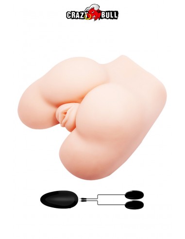 Masturbador vibrador hiperrealista a tope - Crazy Bull