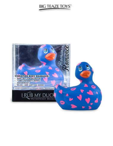 Mini canard vibrant Romance bleu et rose Mini canard vibrant Romance bleu et rose