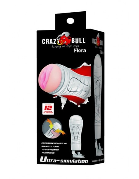 Masturbateur bouche vibrante - Crazy Bull