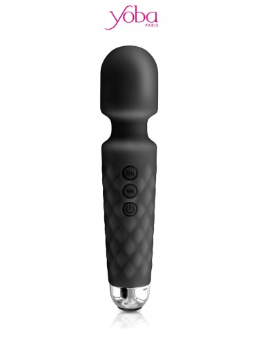 Vibrator Love Wand wiederaufladbar schwarz - Yoba
