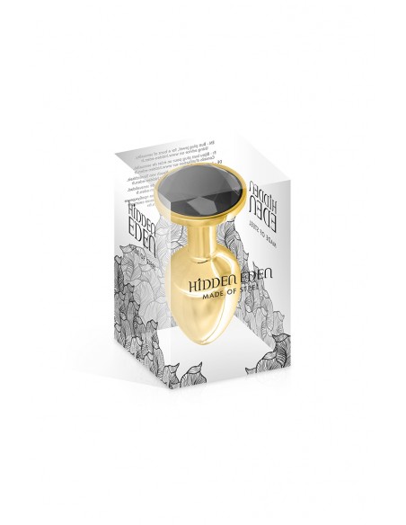 Tapón de joyería de aluminio dorado y negro S - Hidden Eden