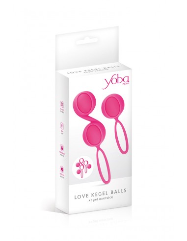 Kit de 2 bolas Geisha Yoba - rosa
