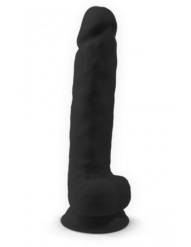 Doppeldichter XXL-Dildo Schwarz 38 x 7 cm - SilexD