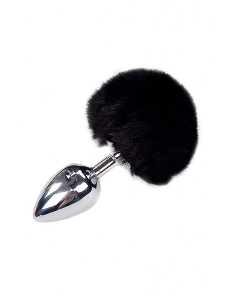 Tapón metálico Fluffy L negro - Alive