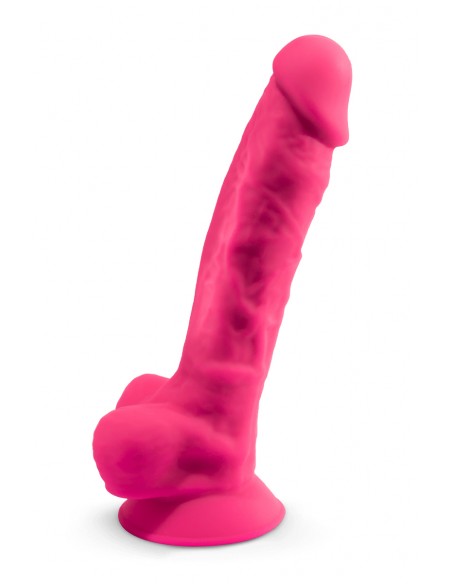 Dildo doble densidad rosa 20 cm - SilexD