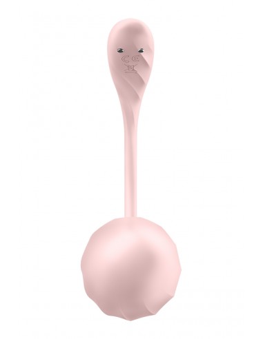 Oeuf vibrant connecté Ribbed Petal rose - Satisfyer