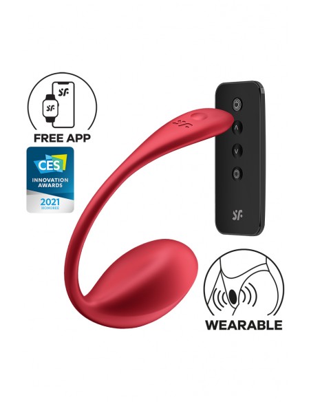 Oeuf vibrant connecté Shiny Petal red - Satisfyer