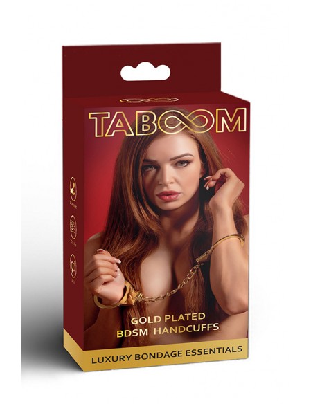 Menottes BDSM plaquées or - Taboom