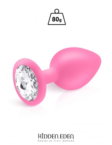 Tapón joya silicona rosa L - Hidden Eden