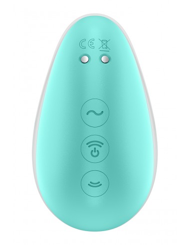 Stimulateur Pixie Dust air pulsé et vibrations - rose et menthe