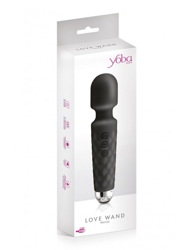 Vibro Love Wand rechargeable noir - Yoba Vibro Love Wand rechargeable noir - Yoba