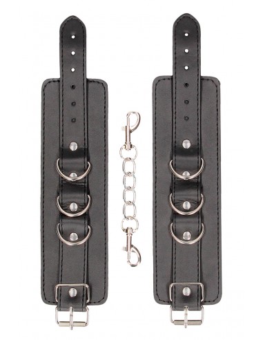 Menottes Premium en cuir noir - Ouch