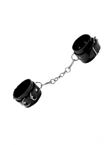 Menottes Premium en cuir noir - Ouch