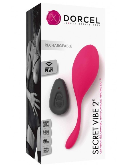 Oeuf vibrant télécommandé Secret Vibe 2 Oeuf vibrant télécommandé Secret Vibe 2