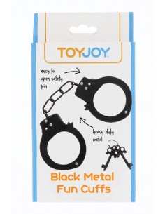Menottes métal noires - Toy... 2