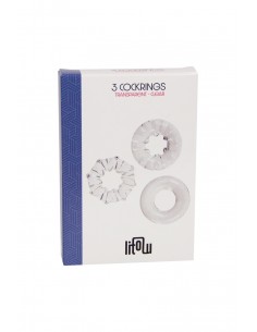 3 cockrings transparents - Litolu 2