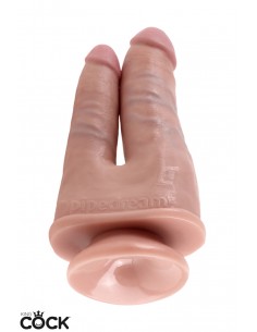 Gode double pénétration 15cm - King Cock 2