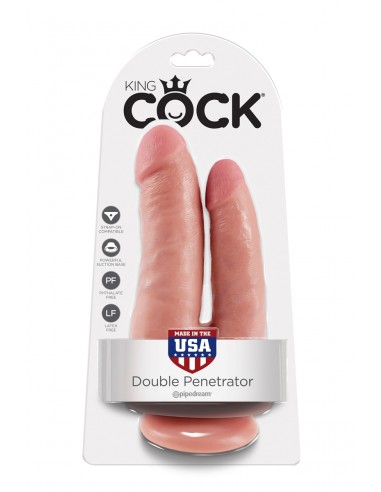 Dildo doble penetracion 15cm - King Cock