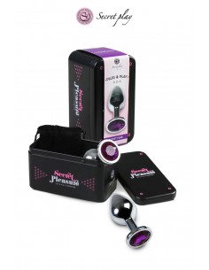 Aluminiumstecker M Lila