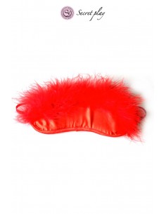 Bandeau rouge marabou -...