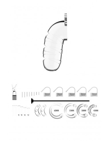Cage de chasteté 12,5cm avec plug d'urètre - ManCage 17