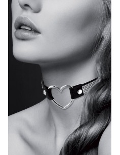 Collier strass et coeur -... 2