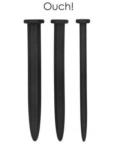 Set de 3 plugs urétraux Grands clous...